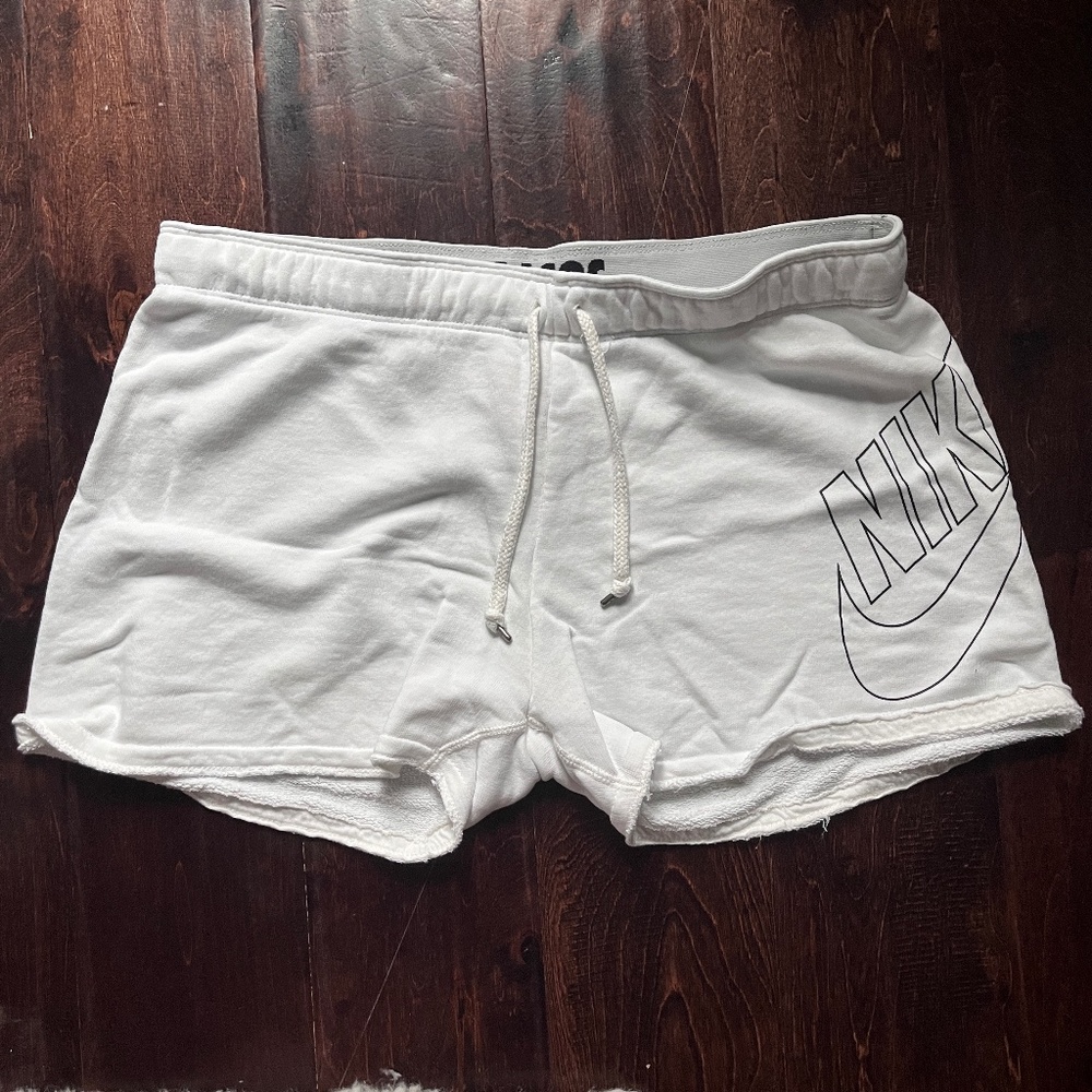 Women's Nike Rally Shorts - White Size Medium (Like New - RARE FIND)